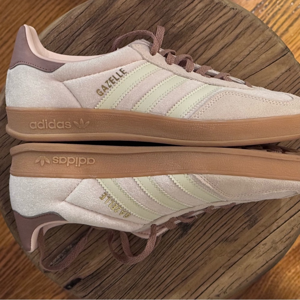 ADIDAS Gazelle Indoor Shoes | size W6.5 | Wonder Quartz/ Warm Clay/Gum - Picture 8 of 13